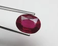 Подобряван естествен рубин с цвят Гълабова кръв 2.13кт.! Сертифициран! Нов!, снимка 12