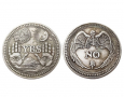 Голяма таро гадателска монета Да/Не Yes/No coin, Ф3,8см, цинкова сплав, снимка 8