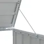 vidaXL Навес за 2 коша на колела, сив, 144x81x113 см, стомана, снимка 10