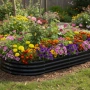 Овална леха за зеленчуци и цветя - модерна форма и здрава конструкция 240 х 120 х 30см, снимка 4