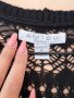 AMISU Плетена черна жилетка с ресни М размер 🖤, снимка 3