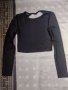 Еластична черна блуза с гол гръб , снимка 1 - Блузи с дълъг ръкав и пуловери - 42134957