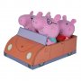 Peppa Pig Семейство плюшени герои в кола 109261006, снимка 1 - Плюшени играчки - 35999496