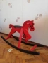Стари дървени люлка-легло, люлеещ кон и атрибут за обучение, дървени рисувани. , снимка 7