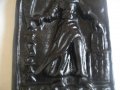 Голяма Масивна Чугунена Емблема-SAUCTA BARBARA/Света Варвара-2,0 кг-20х11,5см-Нова-Герм-За Декорация, снимка 6