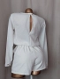 LOFTY S Бял къс гащеризон с дълъг ръкав , снимка 3