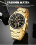 DEYROS - кварцов часовник,дата,неръждаема стомана, снимка 1 - Мъжки - 41436169