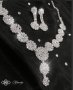 КОМПЛЕКТ LARISSA / Луксозен дамски комплект бижута с кристали от 2 части “Larissa” – колие с обеци/ , снимка 7