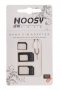 3бр. Noosy SIM адаптер за сим карти + игла, снимка 1 - Селфи стикове, аксесоари - 39272217