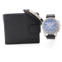 Мъжки комплект часовник, портфейл и гривна – Марков подарък за мъж, снимка 1