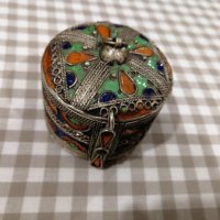 Сачанена гривна емайл, снимка 4 - Антикварни и старинни предмети - 35793326