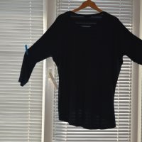 Тъмно синя пролетно-лятна блуза, снимка 2 - Блузи с дълъг ръкав и пуловери - 41986517