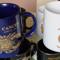 Красиви порцеланови чаши със зодии-кафе и чай, снимка 3 - Чаши - 42078197