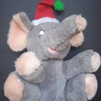 Слонче с коледна шапка (Коледа / Нова година), снимка 3 - Плюшени играчки - 42278055