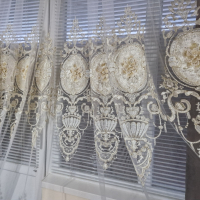 Турски пердета 3D с перли и камъни, снимка 4 - Пердета и завеси - 44782737