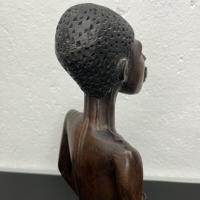 Африканска дървена фигура на жена. №5118, снимка 5 - Колекции - 44510048