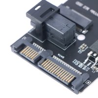 SATA адаптер SFF-8643 към M.2 U2 NGFF M-Key и Slimline SAS NVME PCIe SSD SATA за дънна платка, снимка 7 - Кабели и адаптери - 41797916