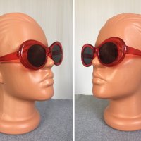 Нови Дамски Слънчеви Очила Червени Черни Прозрачни Кръгли Ретро Модел Модерни , снимка 10 - Слънчеви и диоптрични очила - 44448902