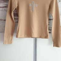 Блуза с камъчета, снимка 1 - Блузи с дълъг ръкав и пуловери - 34481751