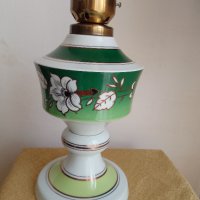  Стара  Газена  порцеланова лампа маркирана  GDR, снимка 1 - Други ценни предмети - 41143906