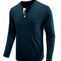 Мъжка едноцветна блуза с дълъг ръкав, 5цвята - 023, снимка 14 - Блузи - 39609541