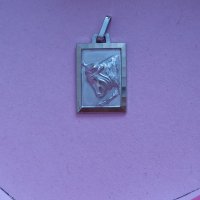 Висулка от стомана зодия телец , снимка 1 - Колиета, медальони, синджири - 42089177