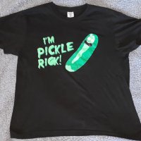 тениска с краставица Pickle Rick, снимка 1 - Тениски - 40762468
