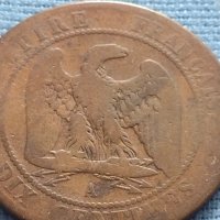 Рядка монета 10 сантима 1861г. Франция Наполеон трети за КОЛЕКЦИЯ 30322, снимка 2 - Нумизматика и бонистика - 42683149