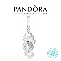 Нови! Талисман Пандора сребро проба 925 Pandora Elegant Seahorse. Колекция Amélie, снимка 1 - Гривни - 44623985