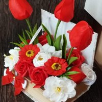 🌷🌹НОВО🌹🌷Кутия книга със сапунени цветя, снимка 1 - Подаръци за жени - 41926896