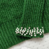 Зелен пуловер, снимка 4 - Блузи с дълъг ръкав и пуловери - 44351276