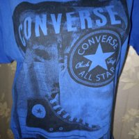Converse S,M- Оригинална синя тениска , снимка 2 - Тениски - 42137946