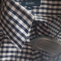 MARK. Size M 100% Изключителна риза от Сурова коприна, снимка 1 - Ризи - 40093256