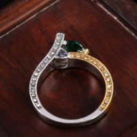 Ново!-Позлатен дамски пръстен, снимка 1 - Пръстени - 36000270