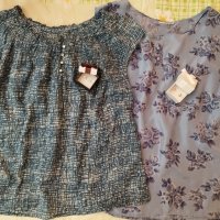 Блуза+3 подаръка (блуза и 2 комплекта обеци), размери М, L, снимка 1 - Корсети, бюстиета, топове - 40846370