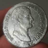 Монета. 5 франка. Наполеон Бонапарт. 5 francs AN 12. A. Copy. Копие. Bonaparte, снимка 5 - Нумизматика и бонистика - 41934543