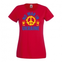 Дамска тениска NO WAR IN UNKRAINE, спасете Украйна, спрете войната, подкрепям Укркайна,, снимка 5 - Тениски - 36114147