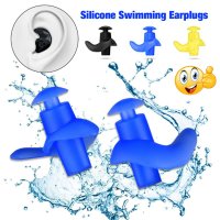 1 чифт Силиконови тапи за уши за плуване водоустойчиви меки ушни тапи против шум Прахозащитни водола, снимка 1 - Водни спортове - 41021881