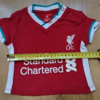 Liverpool - комплект футболно боди и футболни бебешки тениски на Ливърпул , снимка 8 - Бодита за бебе - 41946497