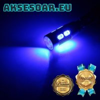 2 бр. T10 W5W LED лед крушка диодни светлини за интериора на автомобила 12V 10SMD 7000K Супер ярки б, снимка 14 - Аксесоари и консумативи - 42270251