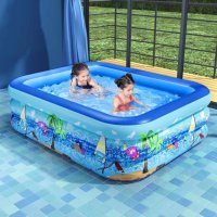 Удебелен детски надуваем басейн 210см, снимка 2 - Басейни и аксесоари - 41559149