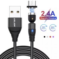 Магнитен кабел за зареждане iPhone/Type-C/Micro Usb, снимка 4 - USB кабели - 40493269