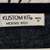 Тънък гладък пуловер/блуза KUSTOM KIT меринос 50%, снимка 2 - Пуловери - 39581426