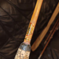 Старинна въдица мухарка от бамбук, снимка 3 - Антикварни и старинни предмети - 44773600
