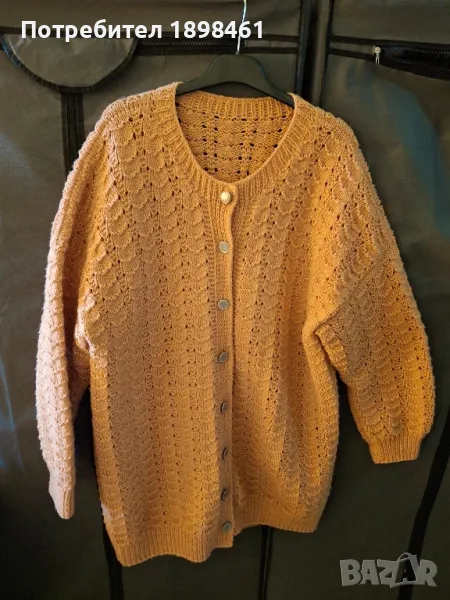  Днес на по ниска цена.  5лв.Уникална ръчно плетена, дамска жилетка. Вълнена., снимка 1