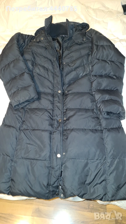 Пухено дамско яке M&S размер L, снимка 1