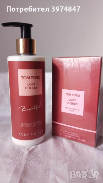 КОМПЛЕКТ ЛОСИОН ЗА ТЯЛО TOM FORD LOST CHERRY+ПАРФЮМ TOM FORD, снимка 1