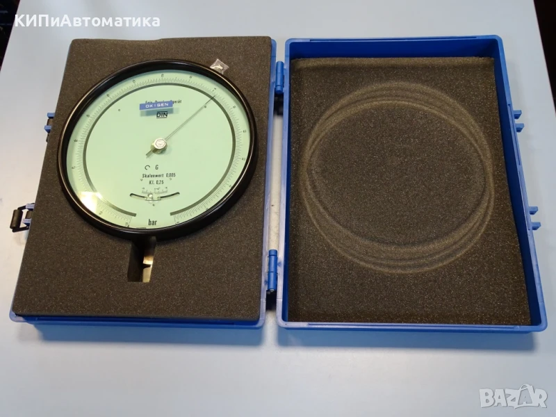 образцов манометър WIKA 341.11.250 (-1+0.6)Bar precision test pressure gauge, снимка 1