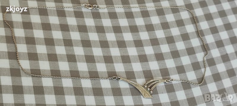 СРЕБЪРНО КОЛИЕ РЪЧНО ГРАВИРАНО 4 гр./ПРОБА 925, снимка 1