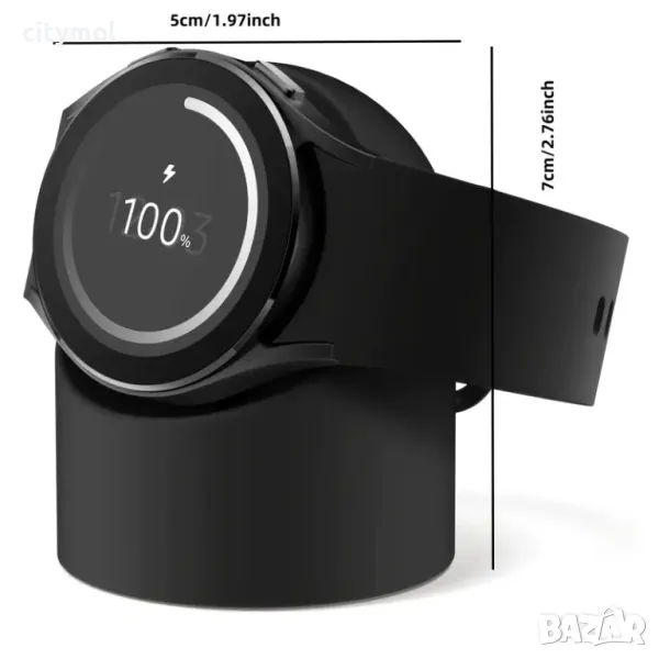 Стойка за зареждане, съвместима със Samsung Galaxy Watch 7/7 Ultra, 6/6 Classic, 5/5 Pro 40/43/44/45, снимка 1